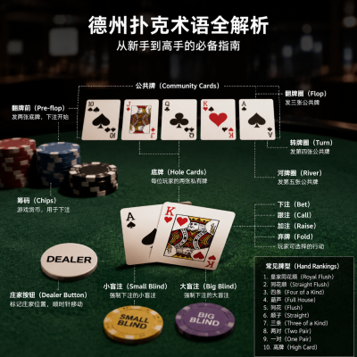 德州扑克术语全解析：从新手到高手的必备指南