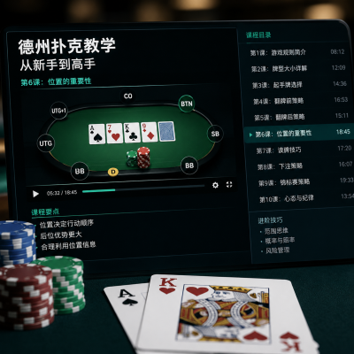 德州扑克教学视频:从新手到高手的实用干货指南