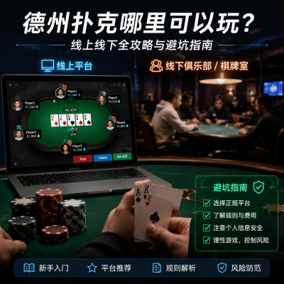 德州扑克哪里可以玩?线上线下全攻略与避坑指南