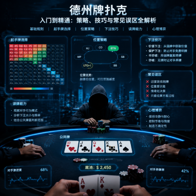 德州牌扑克入门到精通:策略、技巧与常见误区全解析