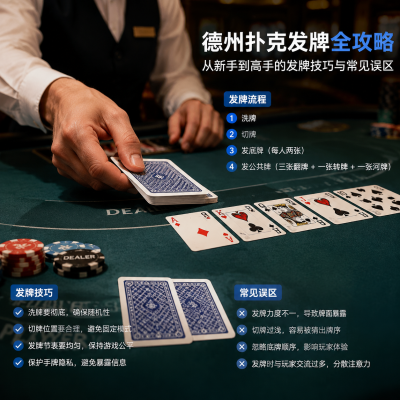 德州扑克发牌全攻略：从新手到高手的发牌技巧与常见误区